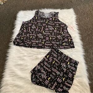 Joyspun Pajamas Set‎ Women’s Plus Size 3X Shorts & Sleeveless Sleepwear New